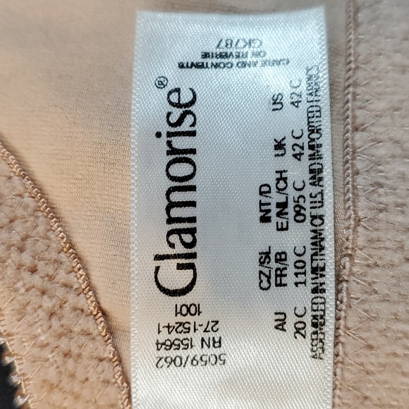 Glamorise Magiclift Cotton Wire Free Support bra 42C nude - Picture 6 of 7